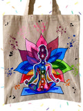 Tote Bag Meditación Chakras