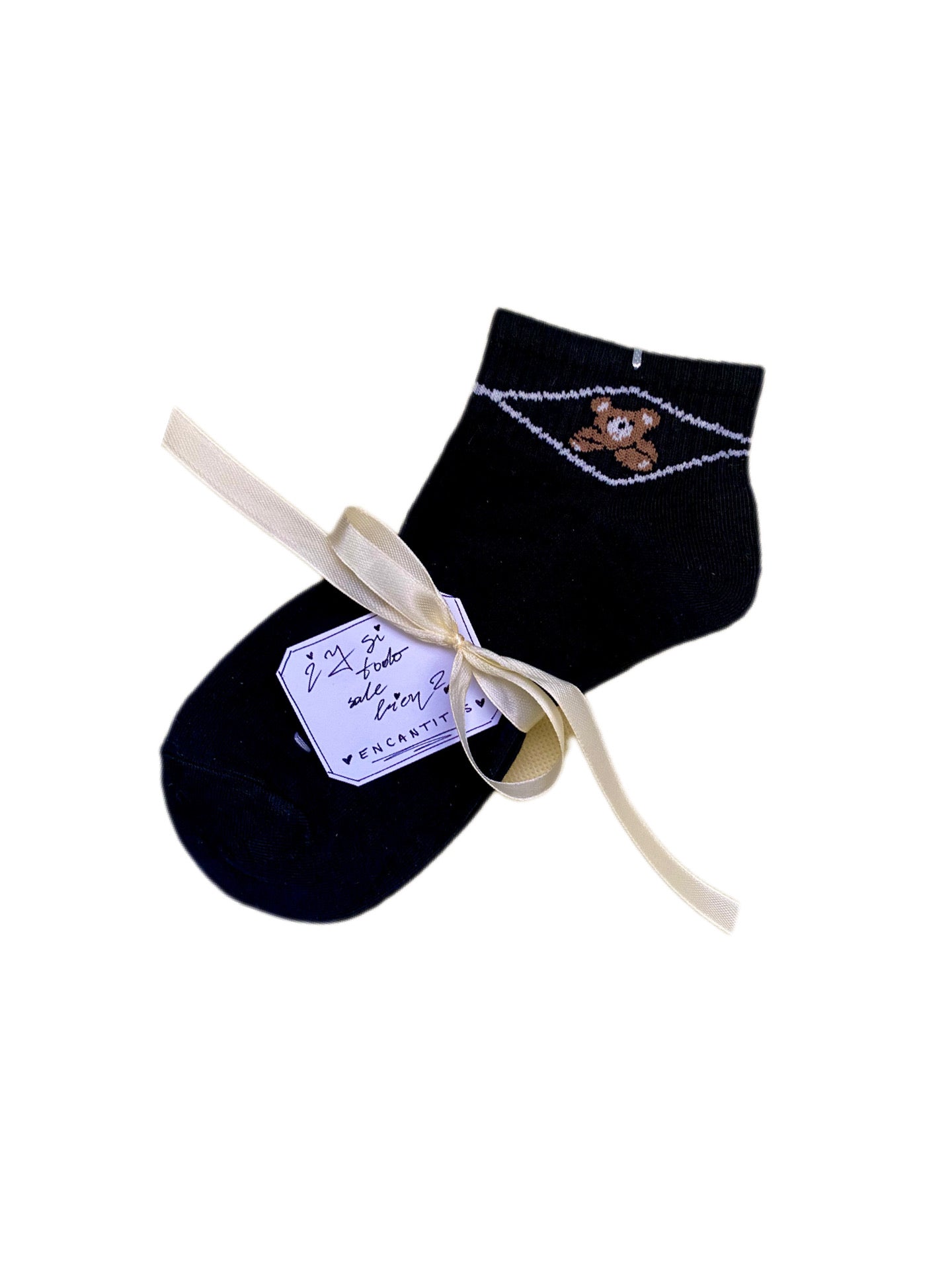 Calcetines Osito - Negro