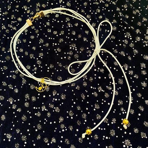 Collar Blanco Listón