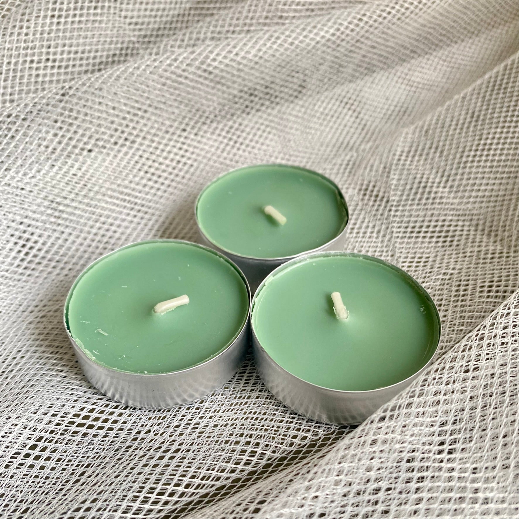 Set 3 Velas Tealights - Verde