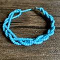 Brazalete Pulsera Trenzado - Celeste