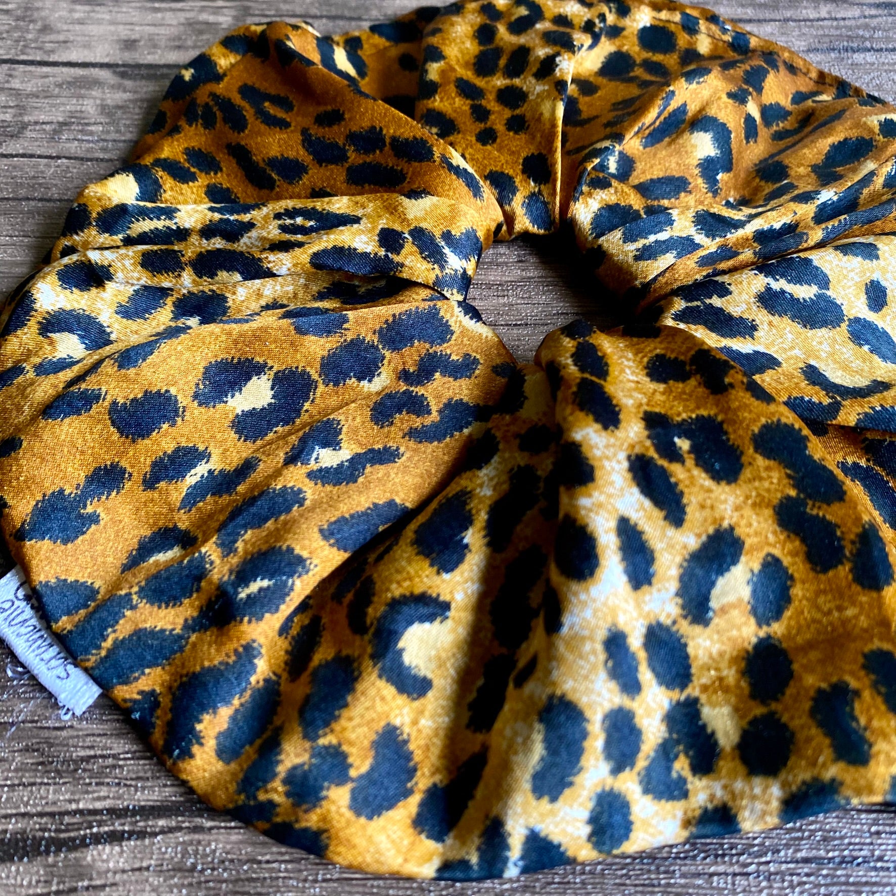 Scrunchie Animal Print Satén