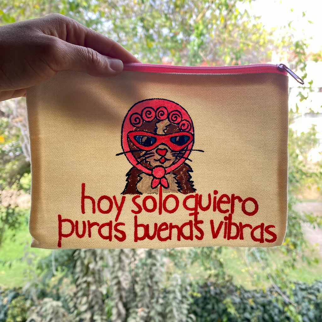 Estuche "Hoy solo quiero puras buenas vibras"