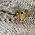 Anillo Piedras - Dorado