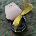 Set colets delgados - Negro brillante