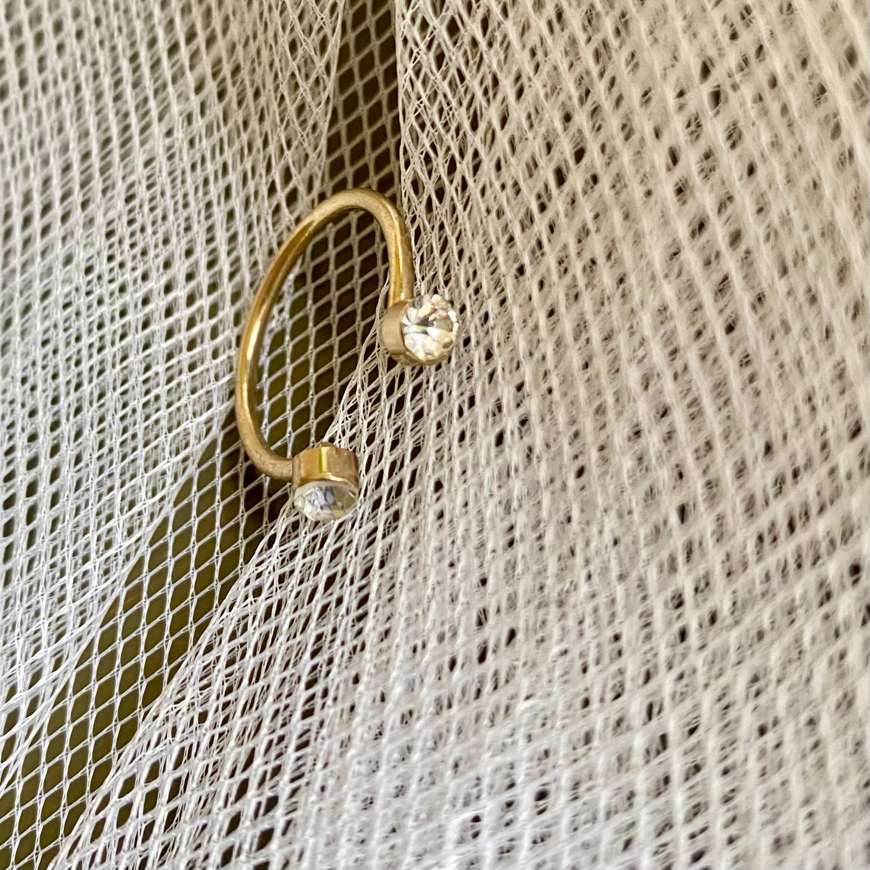 Anillo Piedras -  Dorado
