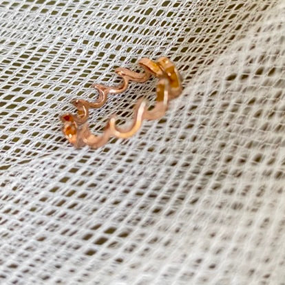 Anillo Olas - Dorado