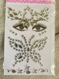 Brillos Adhesivos Rostro - Plateado