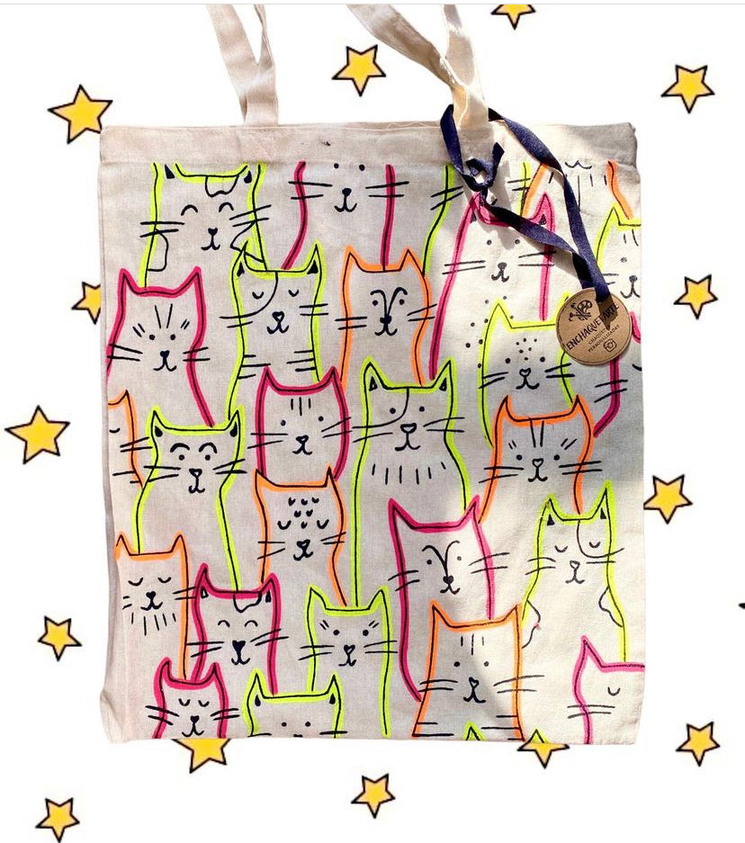 Tote Bag Multi Gatos