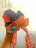 Scrunchie Patchwork Listón Multicolor