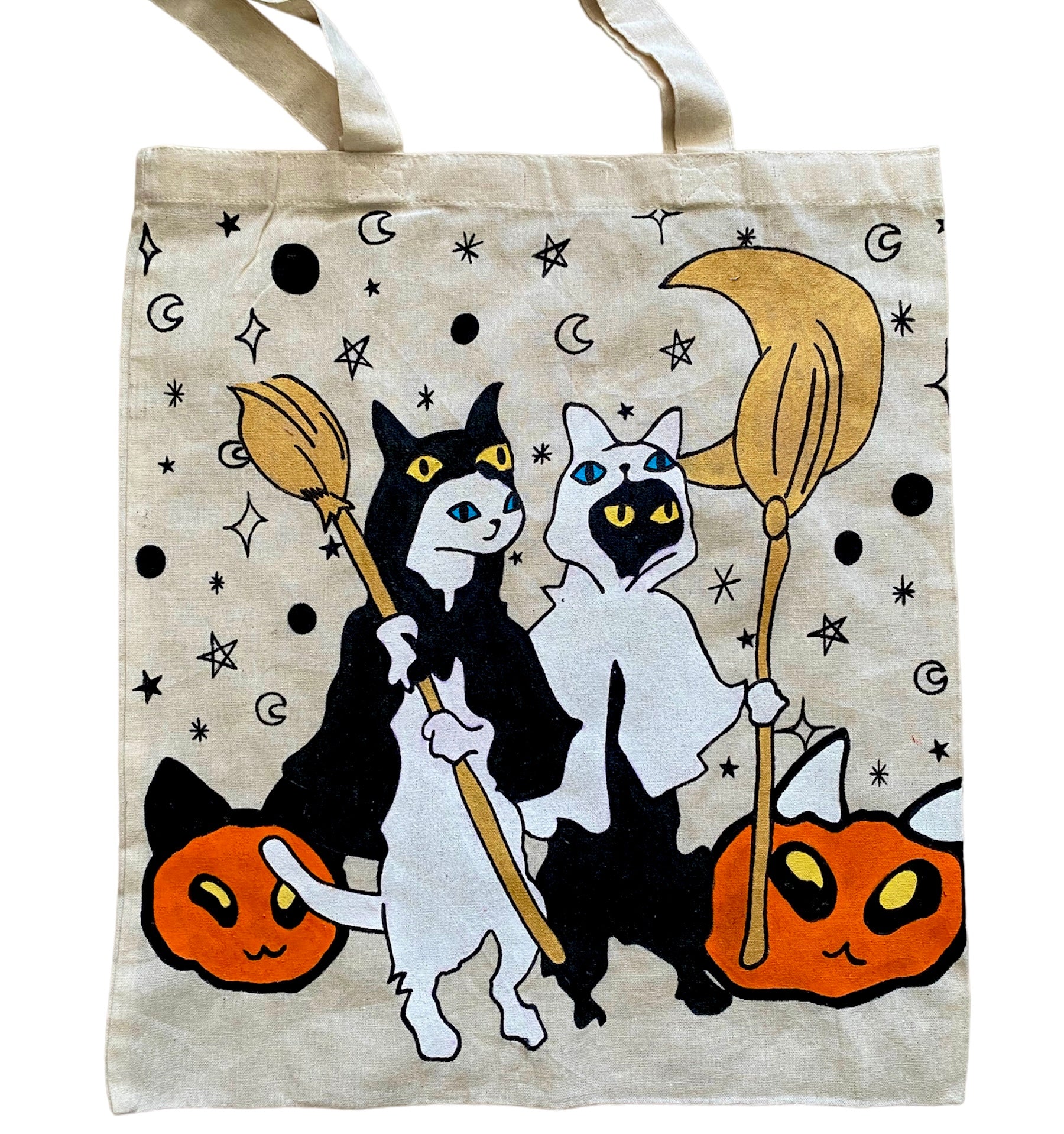 Tote Bag Gatos Brujas Halloween
